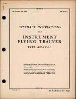 Overhaul Instructions for Instrument Flying Trainer Type AN-2550-1