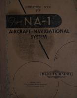 Instruction Book for Type NA-1 Aircraft Navigational System