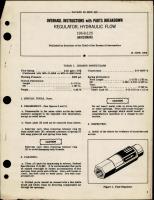 Overhaul Instructions with Parts Breakdown for Hydraulic Flow Regulator - 196-8-2.25 