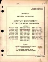 Overhaul Instructions for Constant Displacement Hydraulic Pump Assemblies