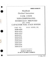 Overhaul Instructions for Tank Units Non-Compensated, Internally Mounted (M-1 Type) Capacitor Fuel Gage System, Part No. 381056