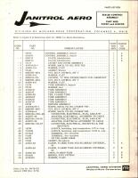 Parts List for Sealed Control Assembly - Part 54C00 & A54C00