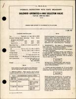 Overhaul Instructions with Parts Breakdown for Solenoid Operated 4-Way Selector Valve - Parts 14080 and 14080-1 