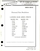 Illustrated Parts Breakdown for Landing Gear Aerol Struts 