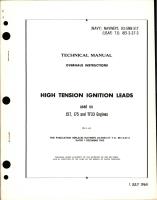 Overhaul Instructions for High Tension Ignition Leads 