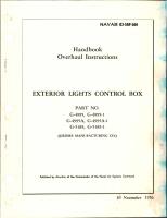 Overhaul Instructions for Exterior Lights Control Box 