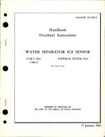 Overhaul Instructions for Water Separator Ice Sensor - Part 17884-5