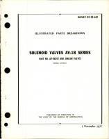 Illustrated Parts Breakdown for Solenoid Valves - AV-1B Series - Part AV-1B1212 and Similar Valves