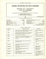 Overhaul Instructions with Parts Breakdown for DC Motor - Part A35A8864