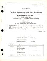 Overhaul Instructions with Parts for Servo Disconnect - Type DQ-24-A2