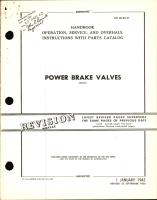 Operation, Service, & Overhaul Instructions with Parts Catalog for Power Brake Valves