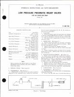 Overhaul Instructions with Parts Breakdown for Low Pressure Pneumatic Relief Valves Part No. 2394213, 239621