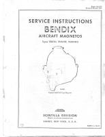 Service Instructions for Bendix Aircraft Magnetos Types VMN7D, DF, and DF-5