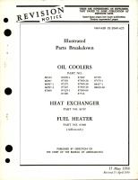 Illustrated Parts Breakdown for Oil Coolers, Heat Exchanger, and Fuel Heater