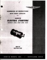 Handbook of Instructions with Parts Catalog for Jahco Electric Starters Models JH6E, JH6F, and JH6P