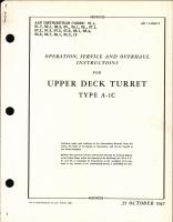 Operation, Service, & Overhaul Instructions for Upper Deck Turret Type A-1C
