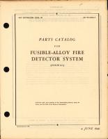 Parts Catalog for Fusible Alloy Fire Detector System