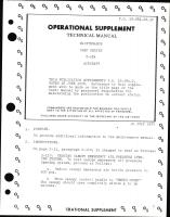 Operational Supplement to Technical Manual of Maintenance for USAF Series T-28A Aircraft