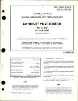 Overhaul Instructions with Parts Breakdown for Air Shut-Off Valve Actuator - Part 124669