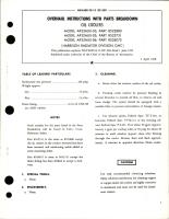 Overhaul Instructions with Parts Breakdown for Oil Coolers