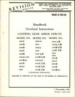 Revision to Overhaul Instructions for Landing Gear Aerol Struts