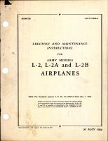 Erection & Maintenance Instructions for L-2 Airplanes