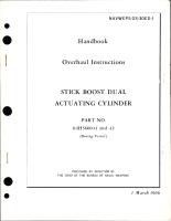Overhaul Instructions for Stick Boost Dual Actuating Cylinder - Part 114H5600-11 and 114H5600-12