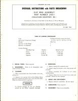 Overhaul Instructions with Parts Breakdown for Slip Ring Assembly - Part 2136-1 