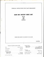 Overhaul Instructions with Parts Breakdown for Gear Box Shutoff Drive Unit Part No. 1750E1and 1786E1