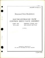 Illustrated Parts Breakdown for Electro-Hydraulic Flow Control Servo Valve Assembly