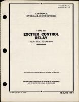 Overhaul Instructions for Exciter Control Relay - Type H-1 - Part A24A9280 