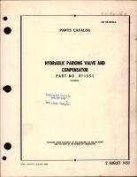 Parts Catalog for Hydraulic Parking Valve & Compensator - Part 411551