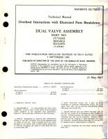 Overhaul Instructions with Illustrated Parts Breakdown for Dual Valve Assembly - Parts 25734202, 26044013, and 26144053