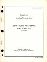 Overhaul Instructions for Bow Door Actuator - Part 5074
