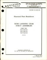 Illustrated Parts for Nose Landing Gear Strut Assemblies Part No. RA-75400