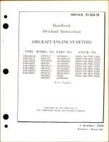 Overhaul Instructions for Aircraft Engine Starters