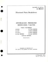 Illustrated Parts Breakdown Hydraulic Pressure Reducing Valves Part No. 410260, 547990 Series, 411350, 550830 Series, 411350-2, 551820 Series, 411590 Series, 551940 Series, 1005930 Series