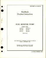 Overhaul Instructions for Fuel Booster Pump