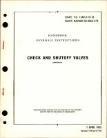 Overhaul Instructions for Check and Shutoff Valves