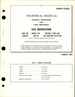 Overhaul Instructions with Parts Breakdown for Ice Detector - Part 6506331 - Model AID-A9 