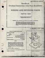 Overhaul Instructions with Parts for Fueling and Defueling Valve - Part 7-101005 