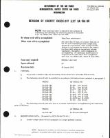 Revision of Cockpit Check-Off List for SA-16A-GR