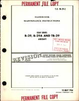 Maintenance Instructions for B-29, B-29A, and TB-29 