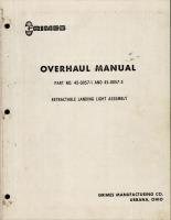 Overhaul Manual for Retractable Landing Light Assembly - Parts 45-0057-1 and 45-0057-3