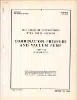 Handbook of Instructions with Parts Catalog for Combination Pressure and Vacuum Pump