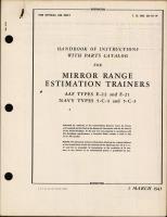 Handbook of Instructions with Parts Catalog for Mirror Range Estimation Trainers