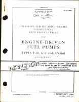 Operation, Service, & Overhaul Instructions with Parts Catalog for Engine-Driven Fuel Pumps