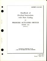 Overhaul Instructions with Parts Catalog for Pressure Actuated Switch - Model 1516