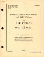 Operation, Service and Overhaul Instructions with Parts Catalog for Air Pumps