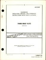 Operation, Service, & Overhaul Instructions with Parts Catalog for Power Brake Valves
